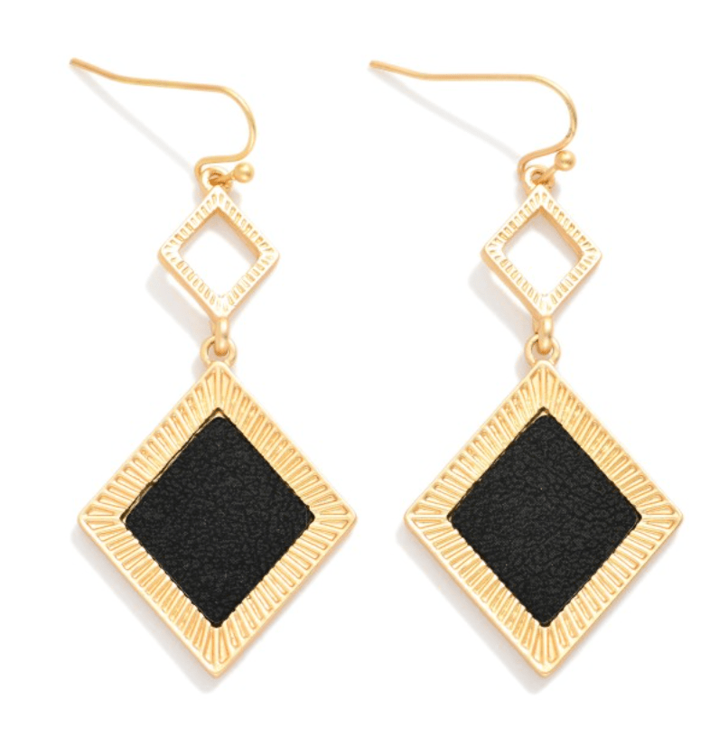 Diamond Drop Earrings - Cami's Little Shop