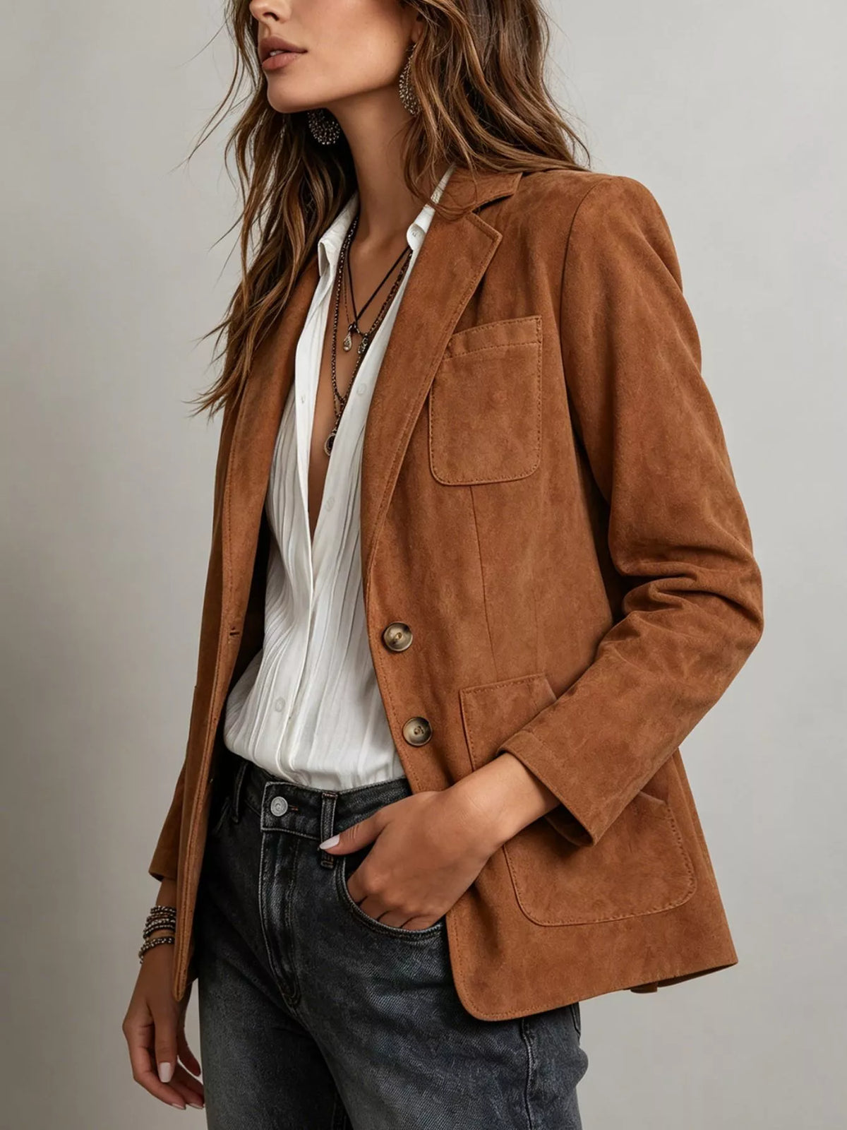 THE MADISON SUEDE BLAZER