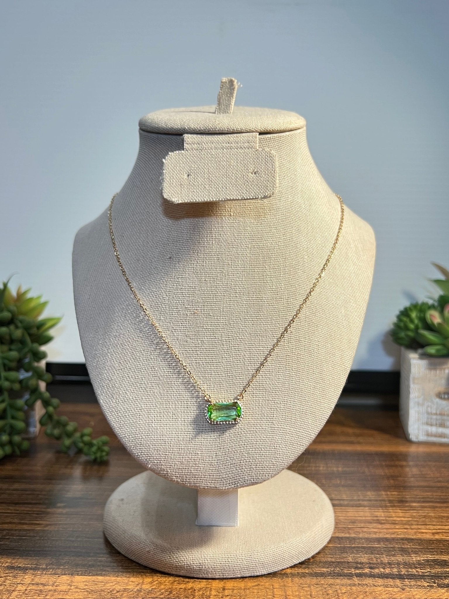 Glass Crystal Pendant- Various Colors - Cami's Little Shop