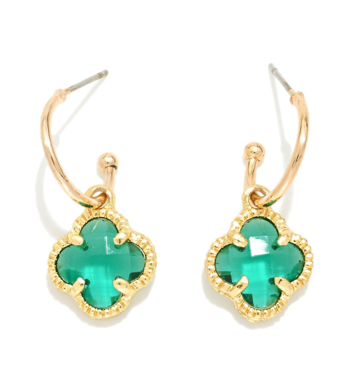 Green Clover Earrings - Cami's Little Shop