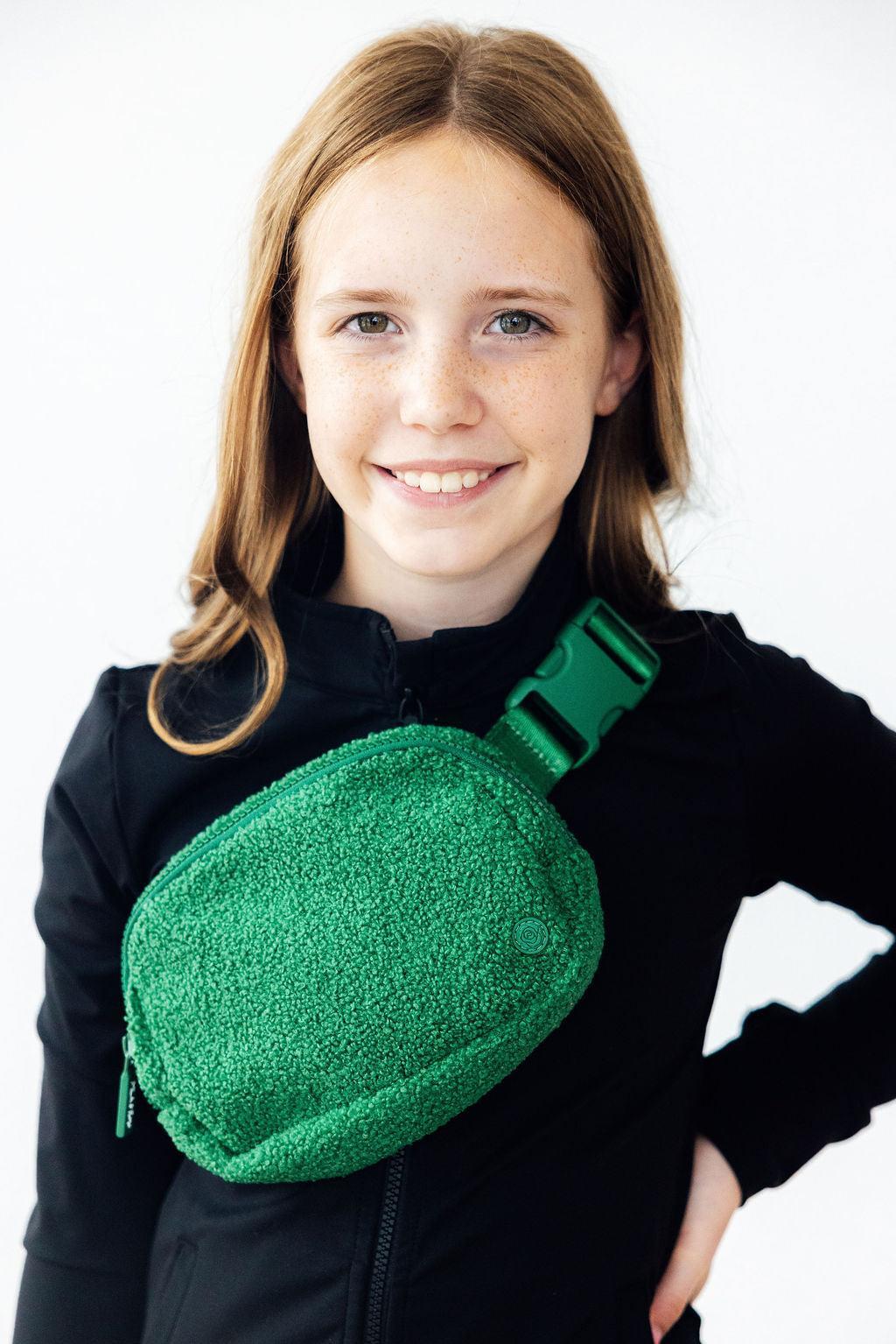 Green Fleece Belt Bag - Cami's Little Shop
