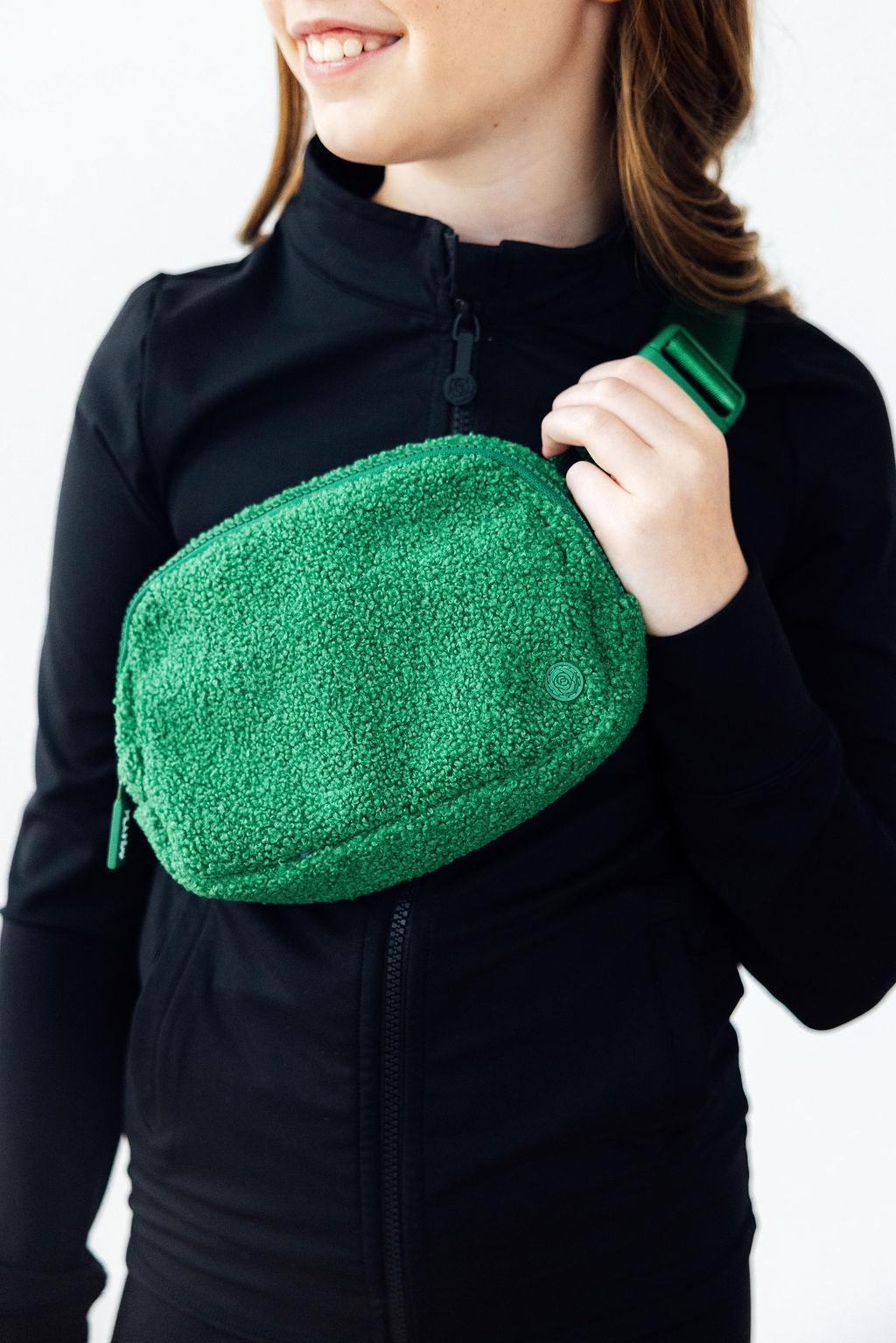 Green Fleece Belt Bag - Cami's Little Shop