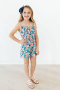 Island Blossoms Strappy Play Romper - Cami's Little Shop