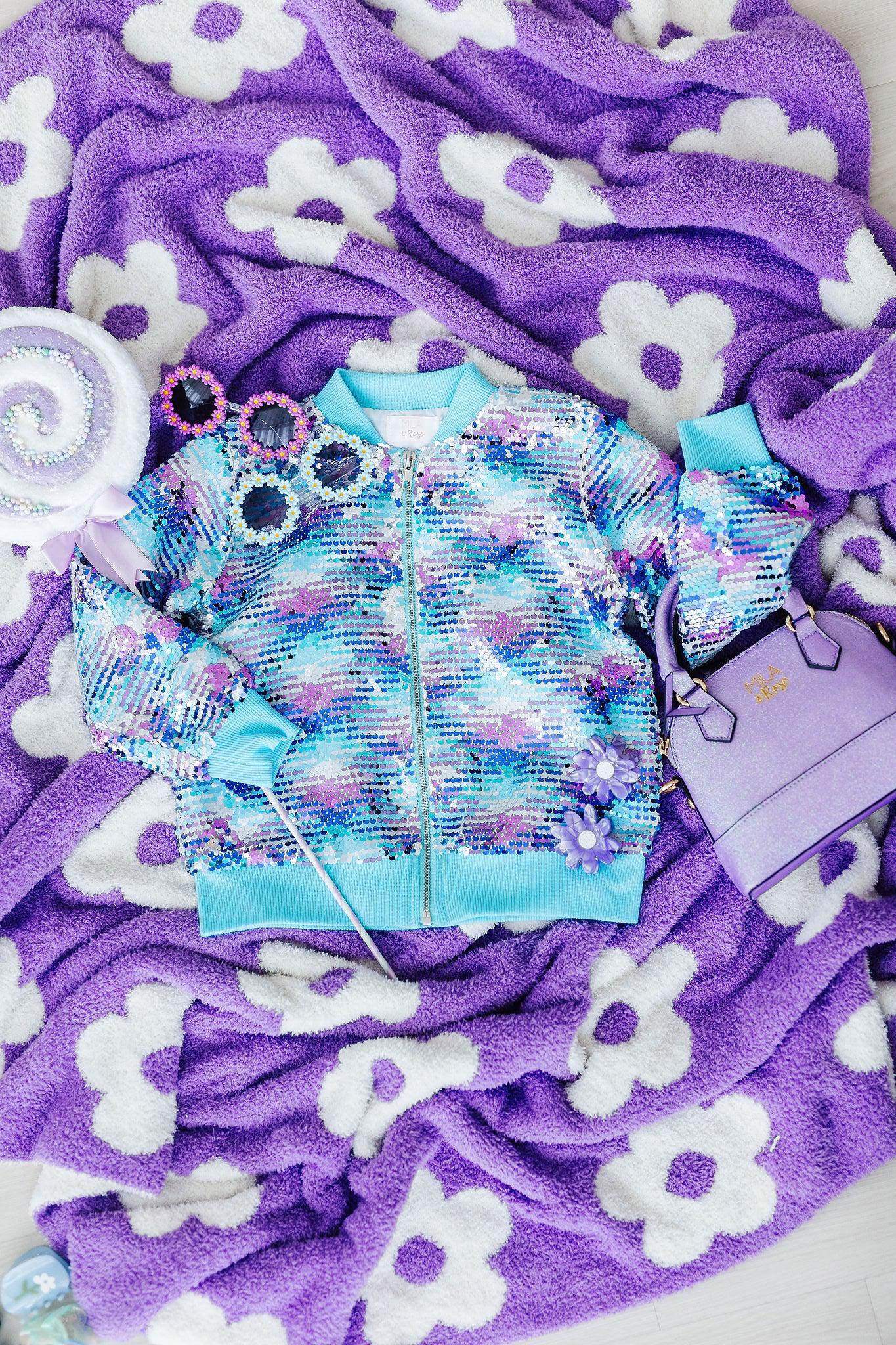 Lavender Glitter Girl's Crossbody Purse - Cami's Little Shop