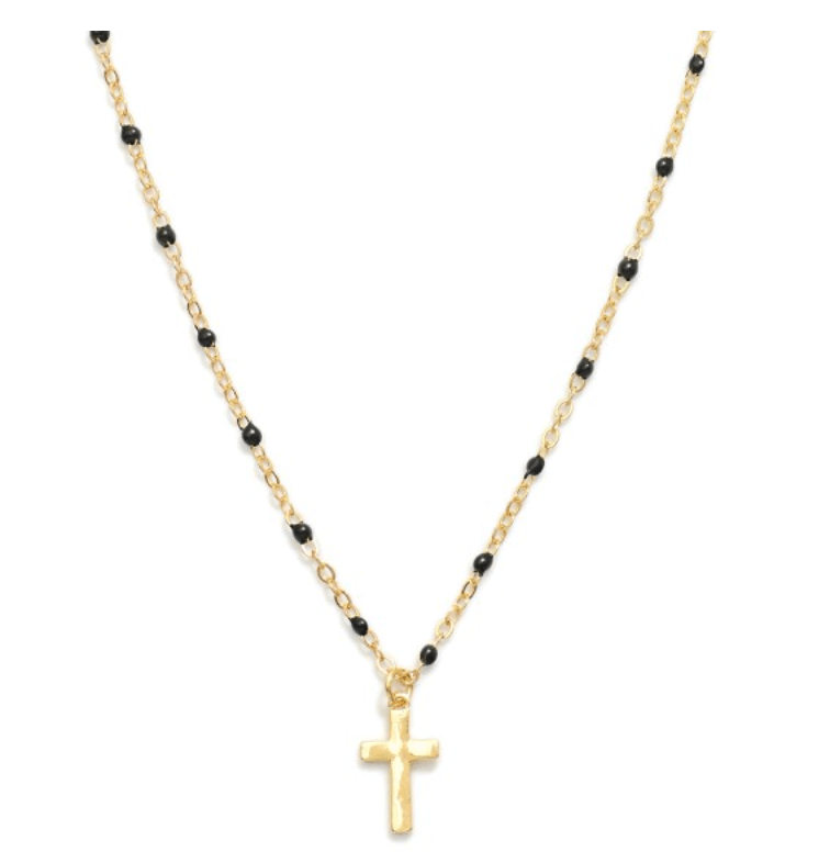 Link Detail Cross Pendant - Cami's Little Shop