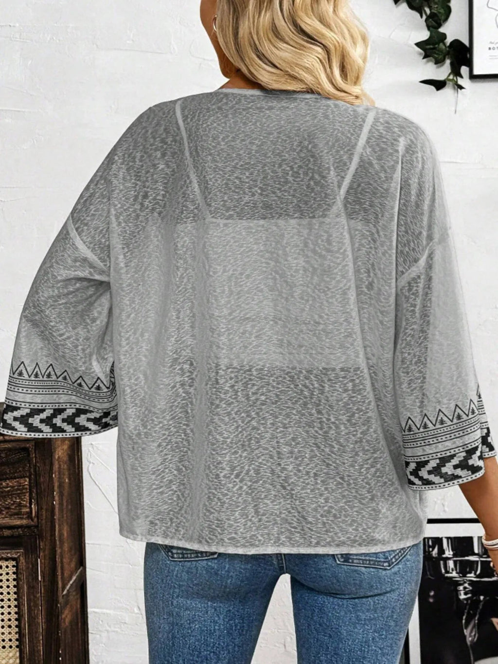 Open Front Kimono Cardigan - Cami's Little Shop
