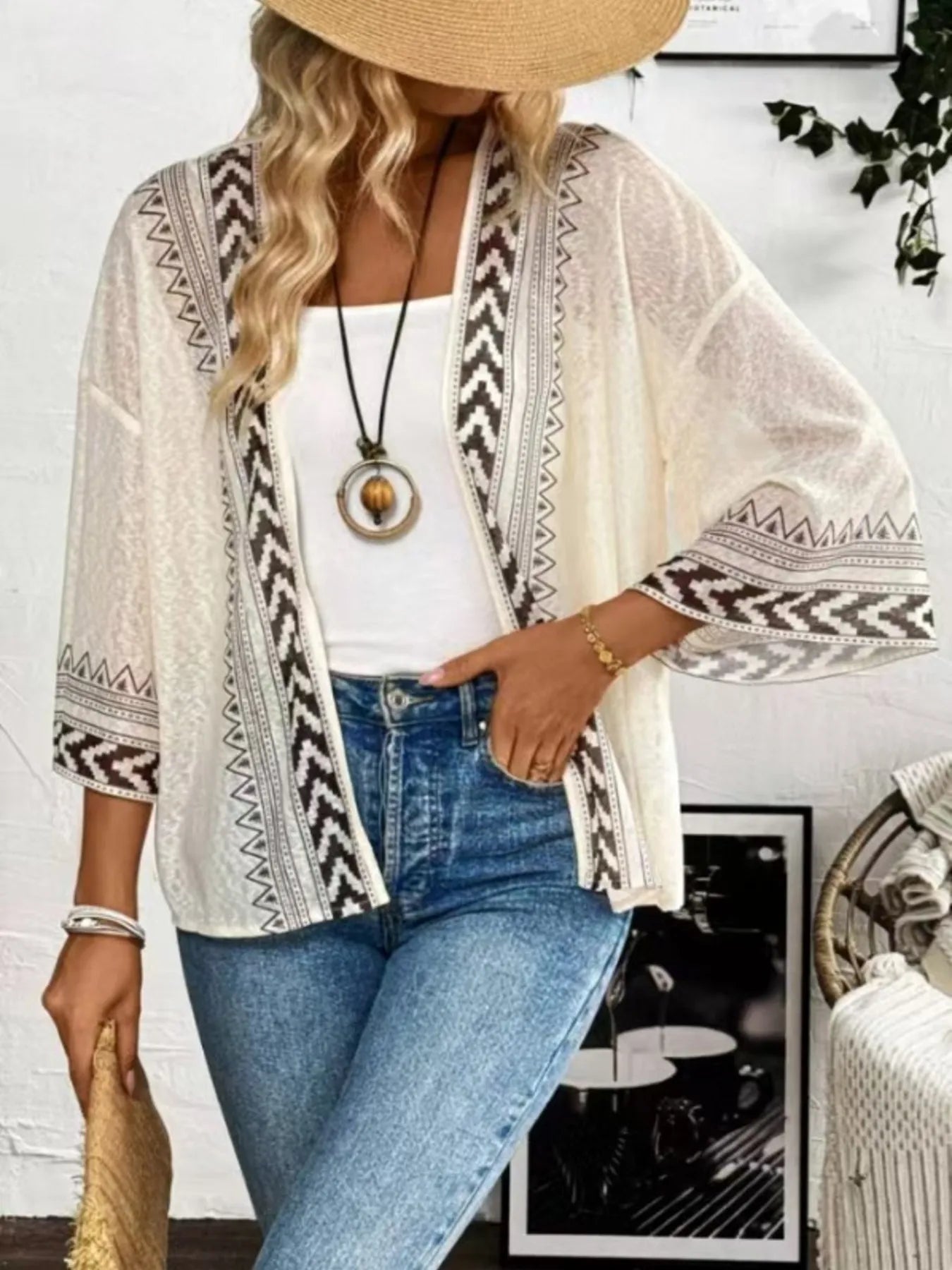 Open Front Kimono Cardigan - Cami's Little Shop