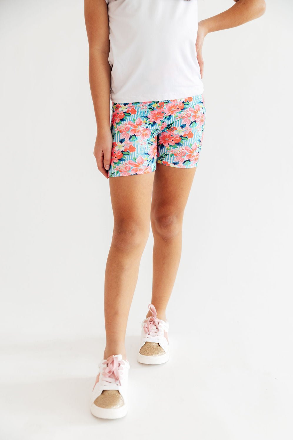 Petals in Paradise Twirl Shorts - Cami's Little Shop