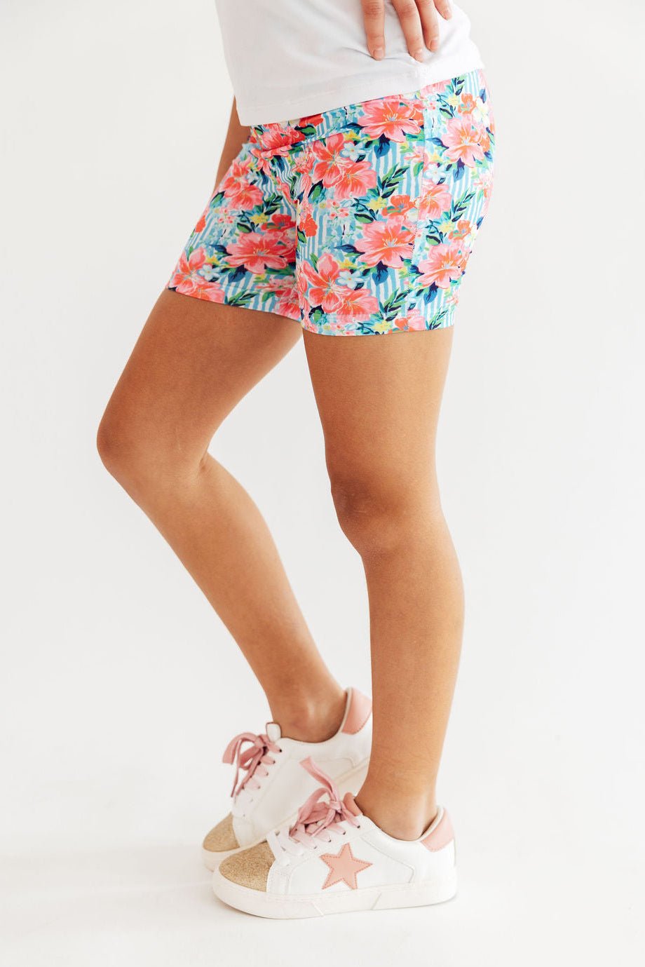 Petals in Paradise Twirl Shorts - Cami's Little Shop