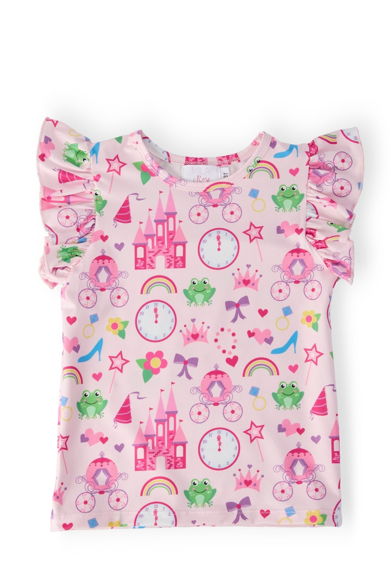 Princess & the Froggie S/S Ruffle Tee - Cami's Little Shop