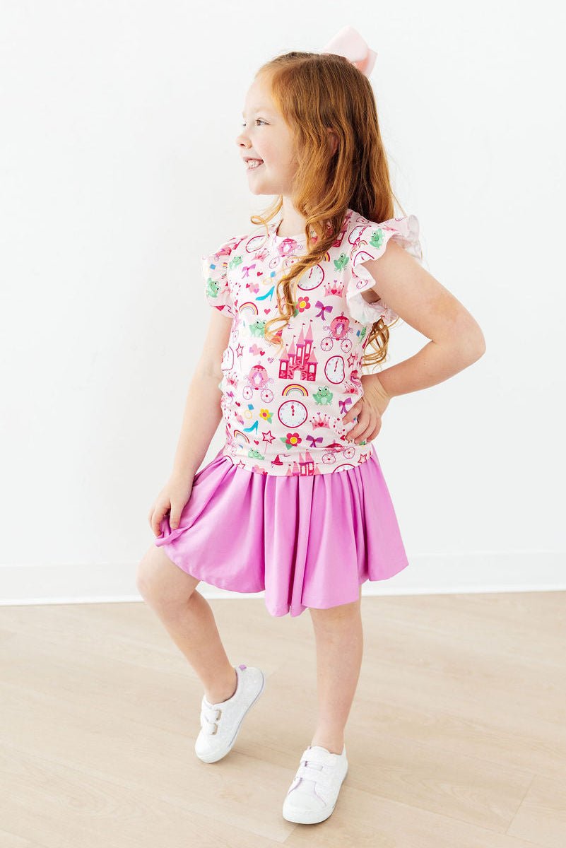 Princess & the Froggie S/S Ruffle Tee - Cami's Little Shop