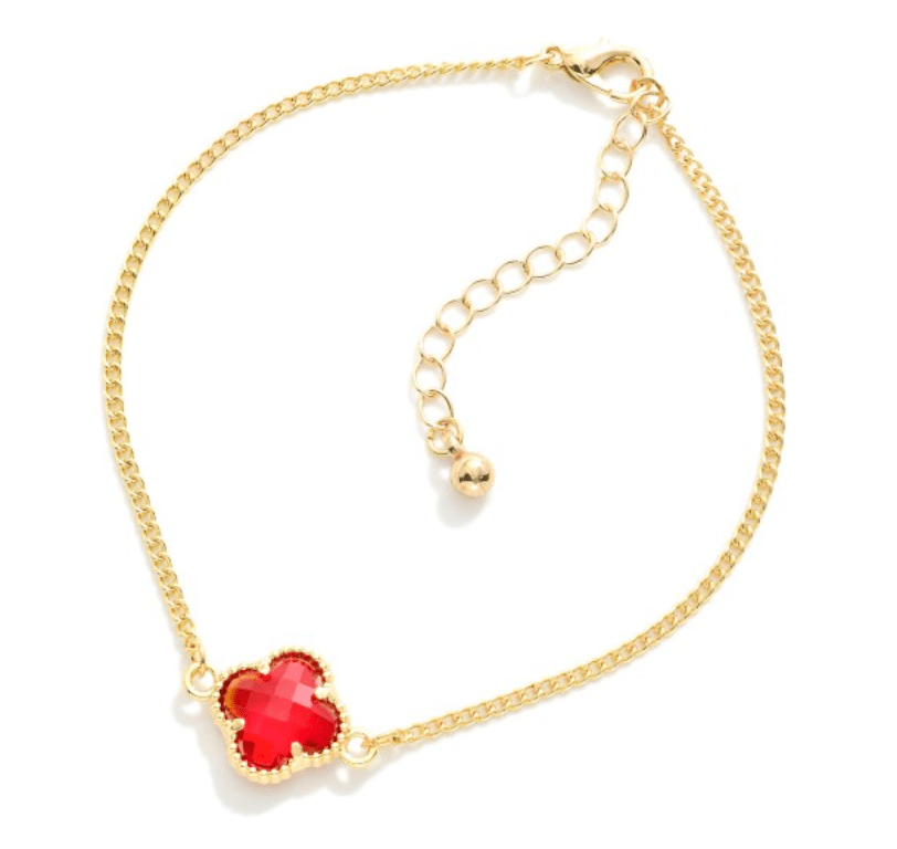 Red Clover Bracelet - Cami's Little Shop