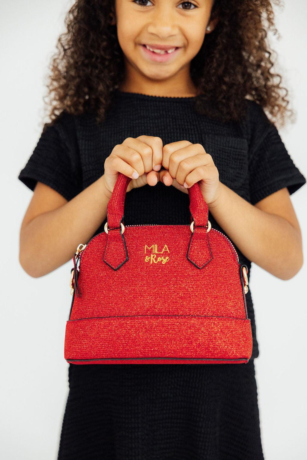 Red Shimmer Girl's Crossbody Purse - Cami's Little Shop