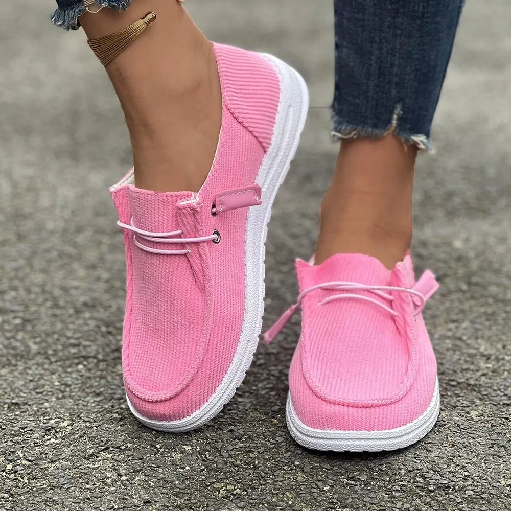 Round Toe Flat Slip-Ons - Cami's Little Shop