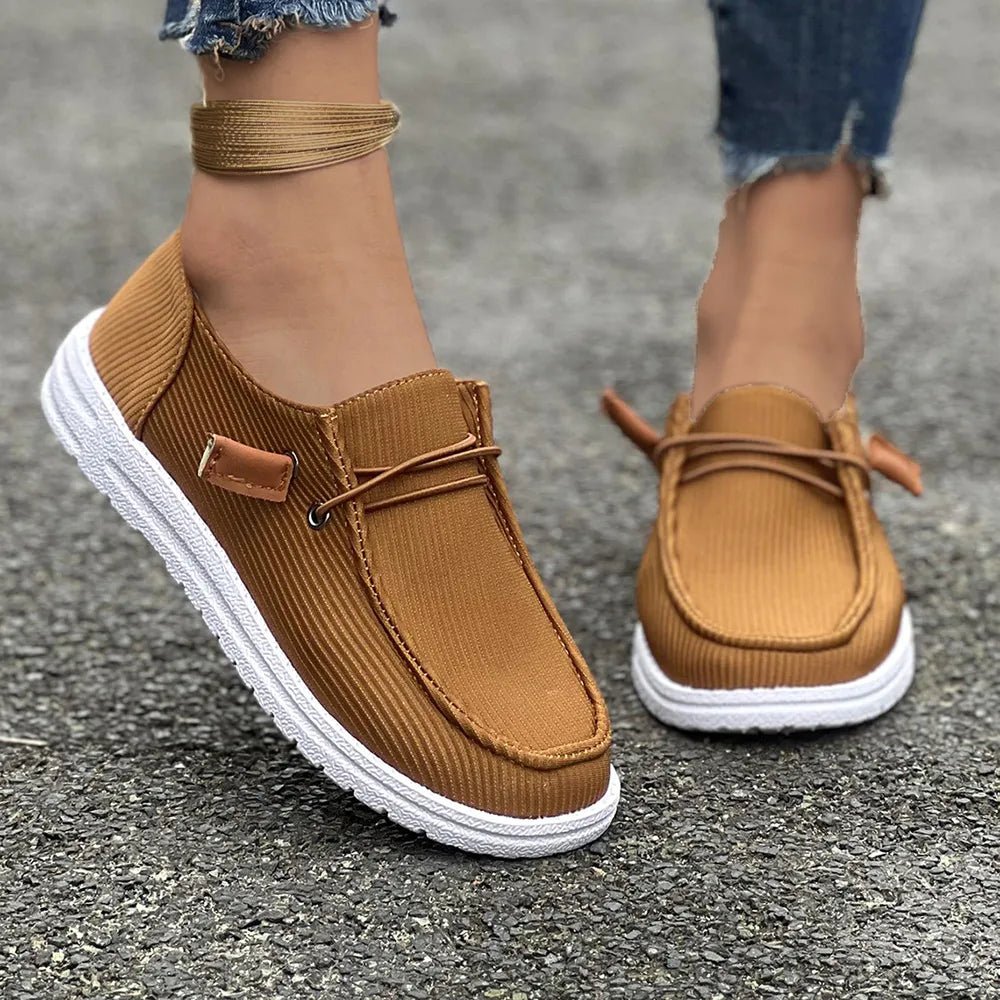 Round Toe Flat Slip-Ons - Cami's Little Shop