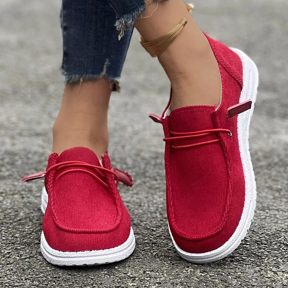 Round Toe Flat Slip-Ons - Cami's Little Shop
