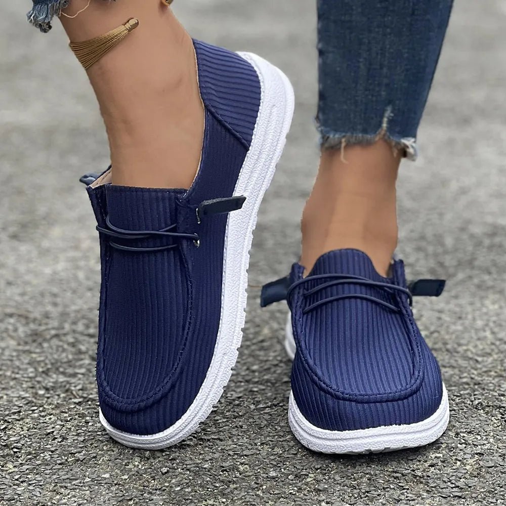 Round Toe Flat Slip-Ons - Cami's Little Shop