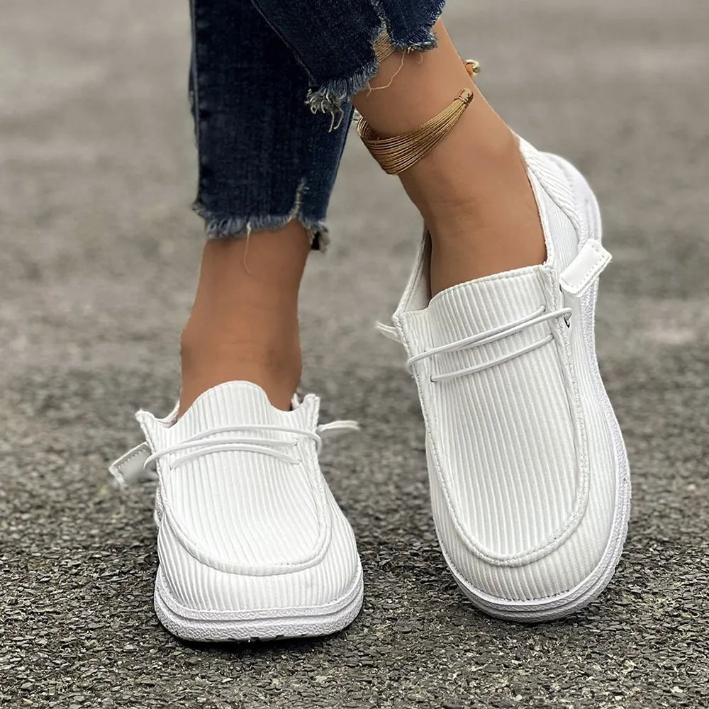 Round Toe Flat Slip-Ons - Cami's Little Shop