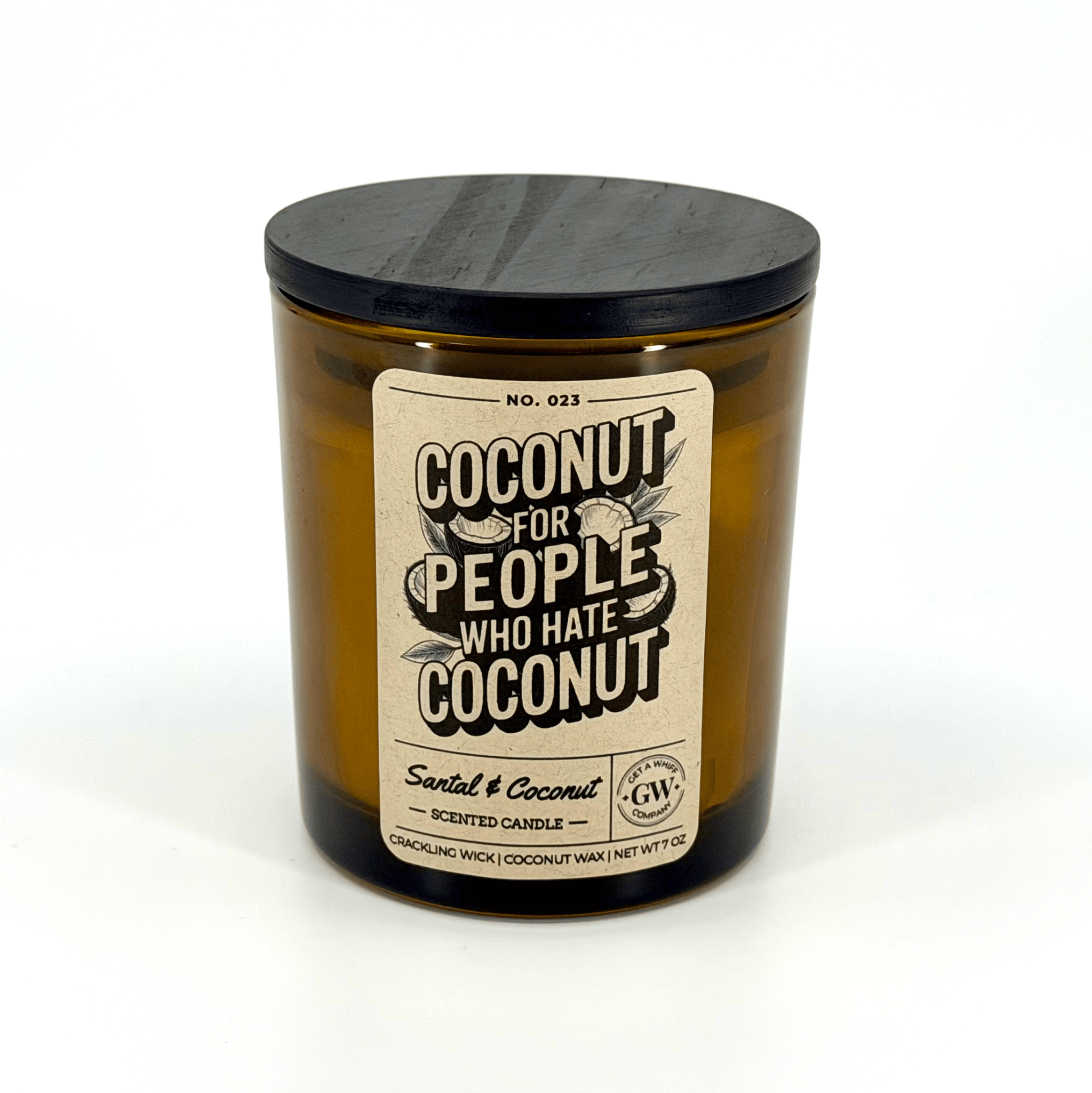 Santal & Coconut Scented Candle (Coconut for People Who Hate Coconut) - Cami's Little Shop