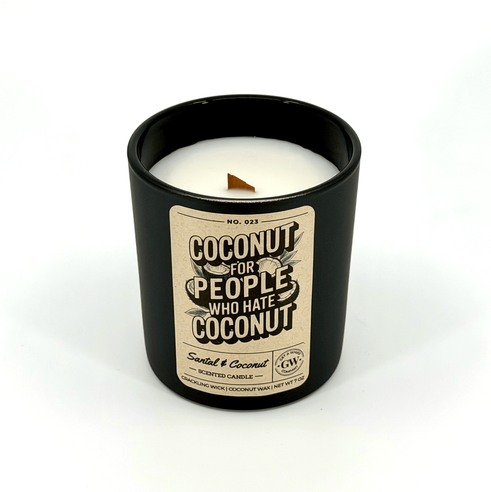 Santal & Coconut Scented Candle (Coconut for People Who Hate Coconut) - Cami's Little Shop