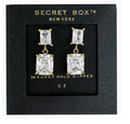 Secret Box Emerald Cubic Earring - Cami's Little Shop