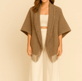 Soft Knit Fringe Kimono - Cami's Little Shop