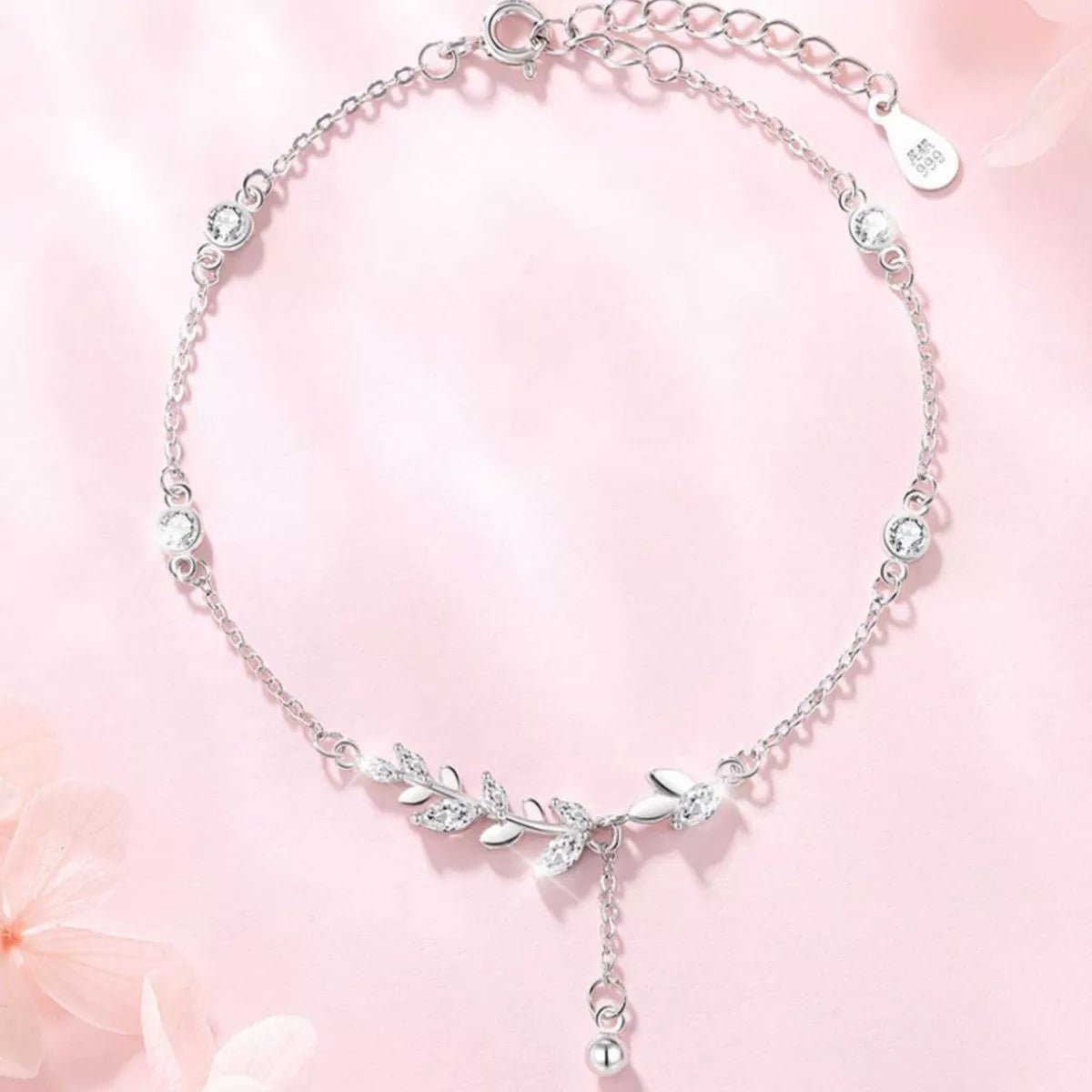 Sterling Silver Leaf Bracelet - Cami's Little Shop