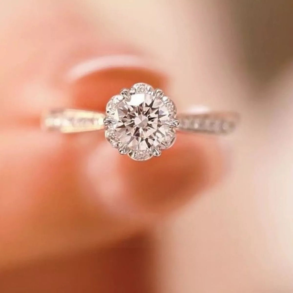 Sterling Silver Moissanite Ring - Cami's Little Shop