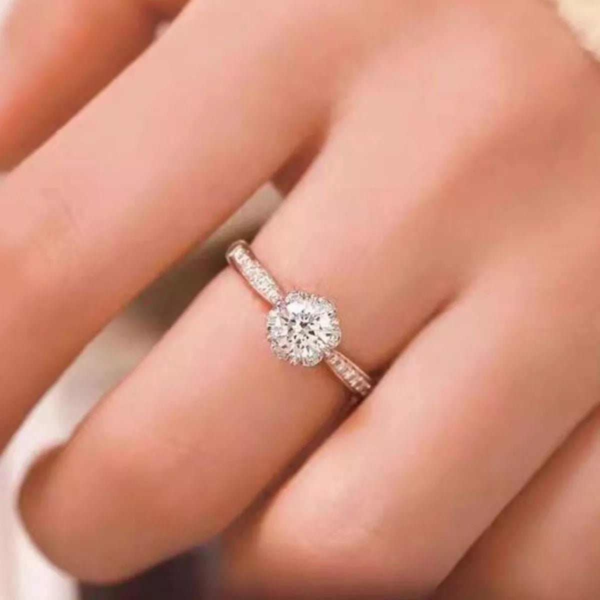 Sterling Silver Moissanite Ring - Cami's Little Shop