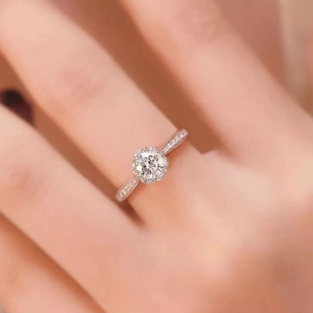 Sterling Silver Moissanite Ring - Cami's Little Shop