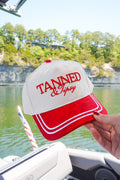 Tanned & Tipsy - Red Vintage Trucker Hat - Cami's Little Shop