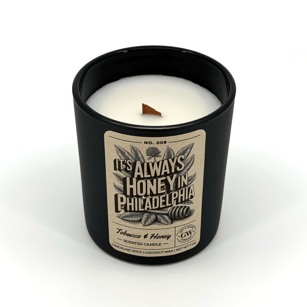 Tobacco & Honey Scented Candle (It's Always Honey in Philadelphia) - Cami's Little Shop
