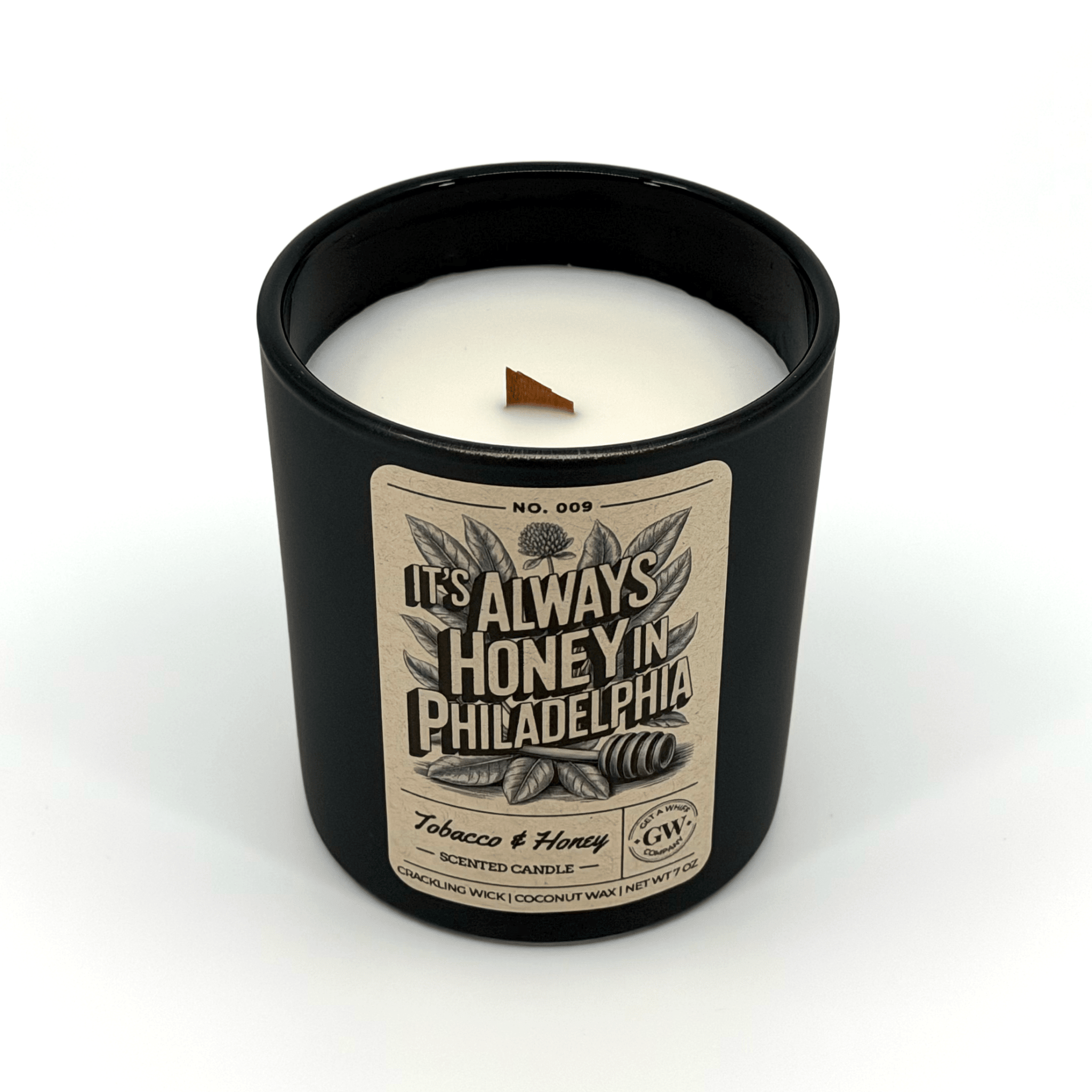 Tobacco & Honey Scented Candle (It's Always Honey in Philadelphia) - Cami's Little Shop