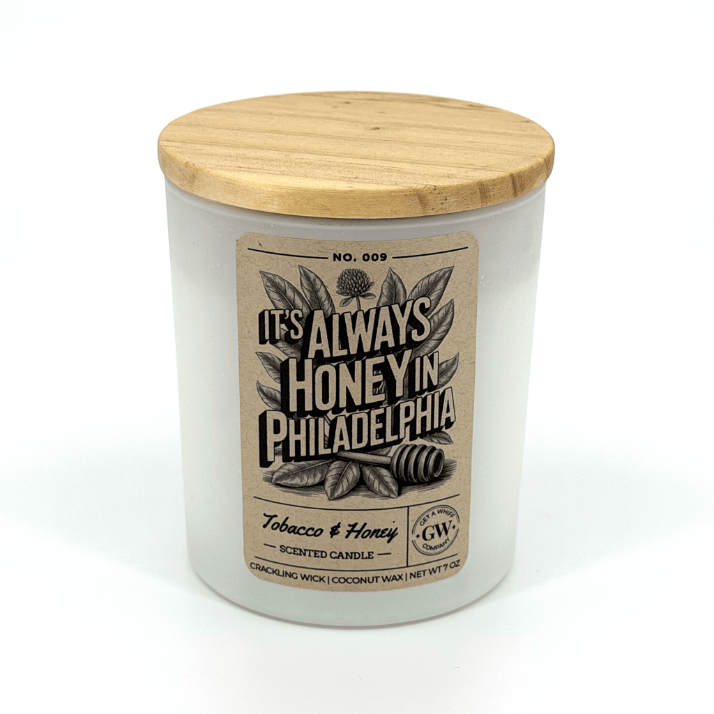 Tobacco & Honey Scented Candle (It's Always Honey in Philadelphia) - Cami's Little Shop