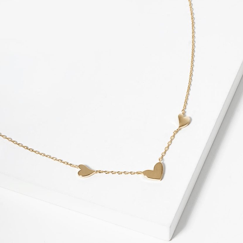 Triple Heart Necklace -Select Options - Cami's Little Shop