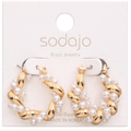 Twisted Bead Hoop - Cami's Little Shop