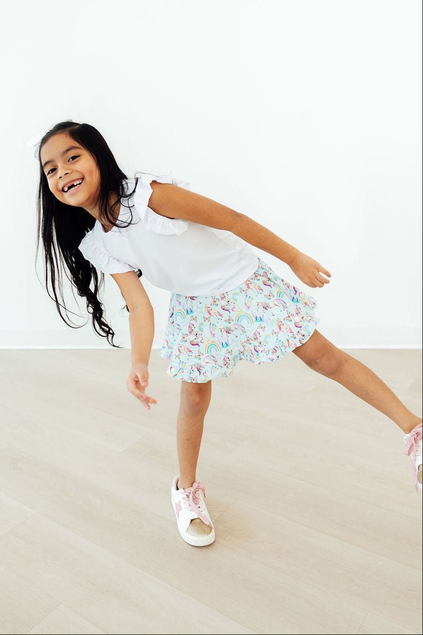 Unicorn Queen Ruffle Twirl Skort - Cami's Little Shop