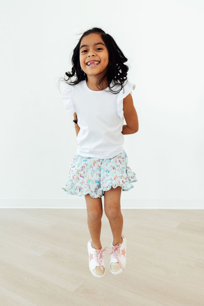 Unicorn Queen Ruffle Twirl Skort - Cami's Little Shop
