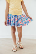 Watercolor Floral Ruffle Twirl Skort - Cami's Little Shop