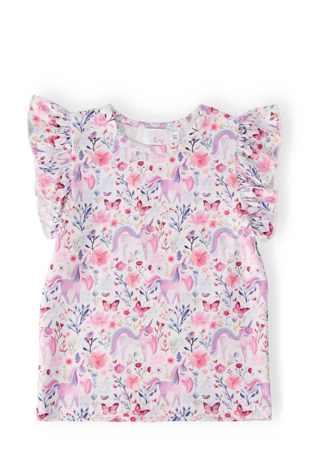 Whimsical Woods S/S Ruffle Tee - Cami's Little Shop