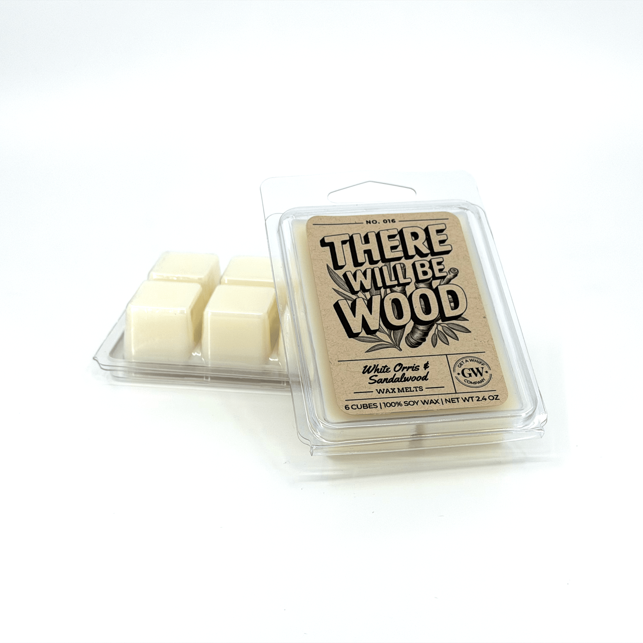 White Orris & Sandalwood Wax Melts (There Will Be Wood) - Cami's Little Shop
